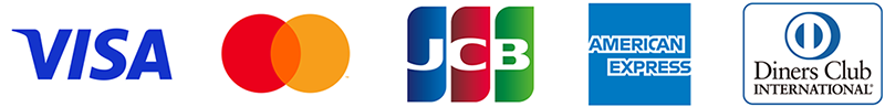 VISA mastercard JCB AMERICAN EXPRESS DinersClubINTERNATIONAL